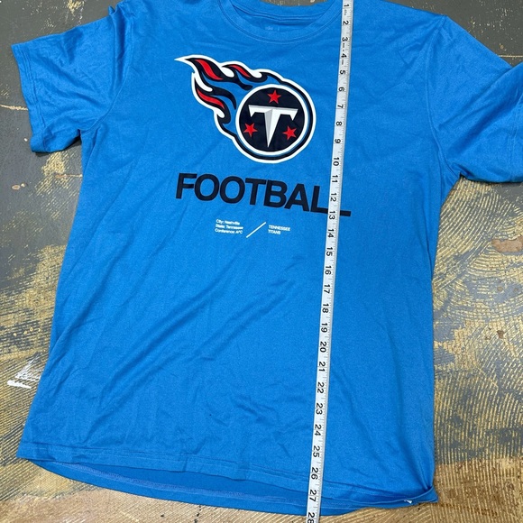 Nike Tennessee Titans Logo Shirt NS23-4AI Large NFL Football Blue Oilers - Picture 6 of 8